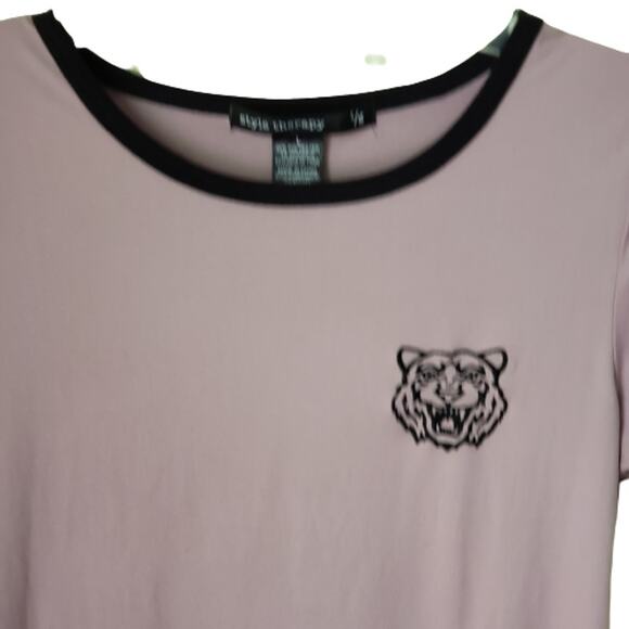 2 FOR $5 SALE Style Therapy Short Sleeve Mauve Top Size Large - Picture 4 of 7
